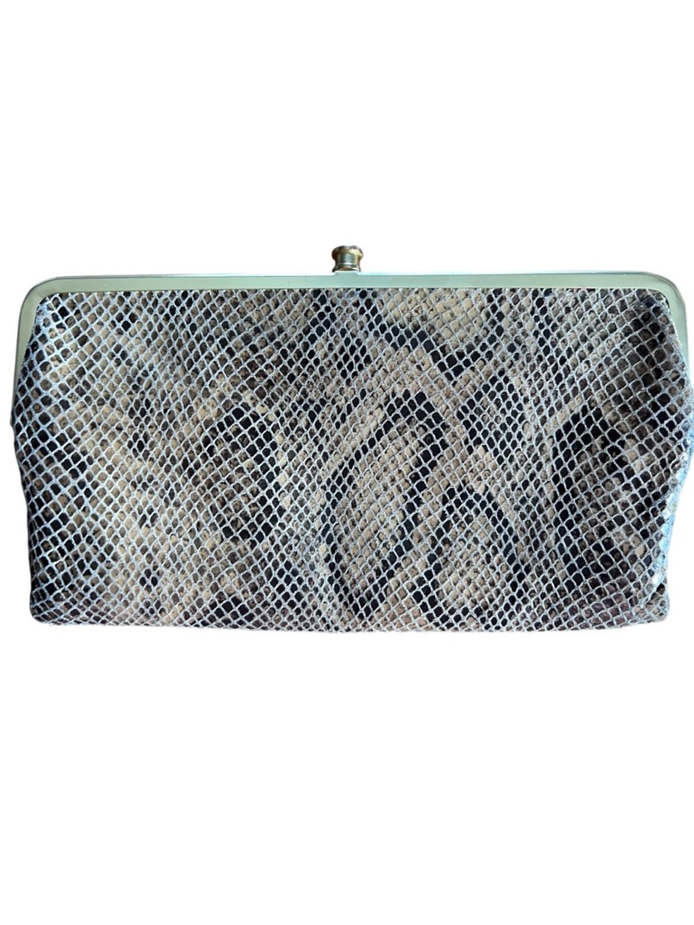 HOBO Lauren Leather Clutch Wallet Glam Snake